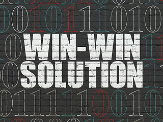 Image showing Finance concept: Win-win Solution on wall background