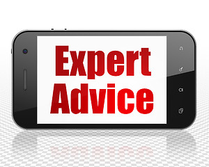 Image showing Law concept: Smartphone with Expert Advice on display