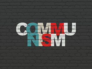 Image showing Political concept: Communism on wall background