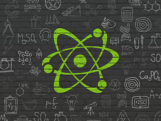 Image showing Science concept: Molecule on wall background