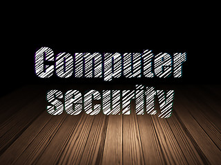 Image showing Security concept: Computer Security in grunge dark room