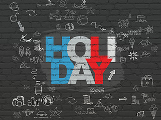 Image showing Travel concept: Holiday on wall background