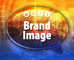 Image showing Brand Image  Business term speech bubble illustration