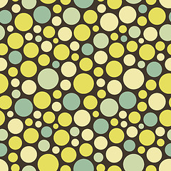 Image showing Seamless festive background from circles.  Vector Illustration. 