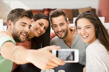 Image showing Friends making a selfie