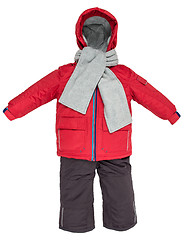 Image showing Childrens snowsuit fall