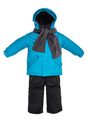 Image showing Childrens snowsuit fall