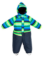 Image showing Childrens snowsuit fall