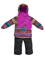 Image showing Childrens snowsuit fall