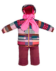 Image showing Childrens snowsuit fall