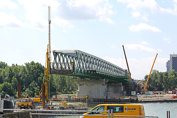 Image showing Bridge Construction Bratislava