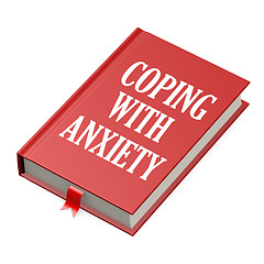 Image showing Book with an anxiety concept title