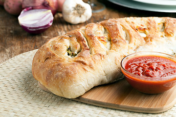 Image showing Stromboli Stuffed Bread