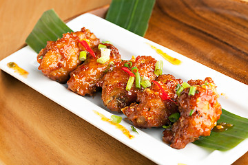 Image showing Spicy Thai Chicken Wings