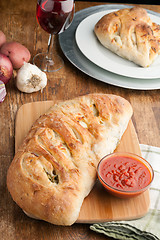 Image showing Stromboli Stuffed Bread