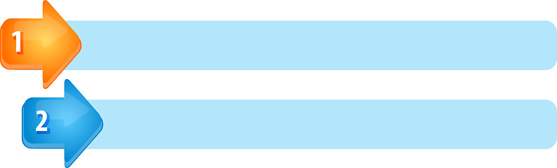 Image showing Arrow List Two blank business diagram illustration