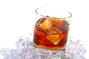 Image showing whiskey on rocks