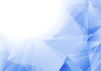 Image showing Tech polygonal blue white vector background