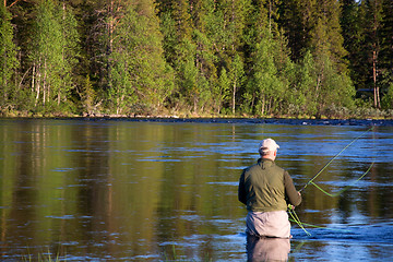 Image showing Fly Fishing