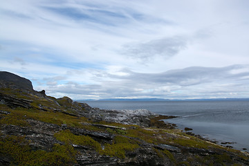 Image showing Coast at the Porsangerfjord, Norway