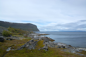 Image showing Coast at the Porsangerfjord, Norway