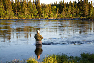 Image showing Fly Fishing