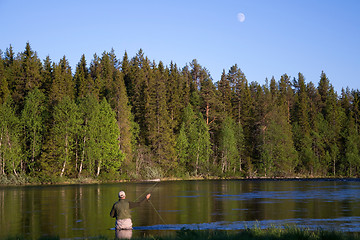 Image showing Fly Fishing