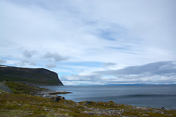 Image showing Coast at the Porsangerfjord, Norway