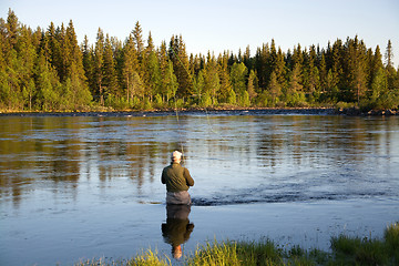 Image showing Fly Fishing