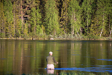 Image showing Fly Fishing