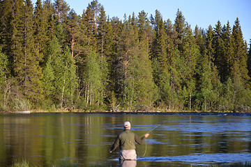 Image showing Fly Fishing