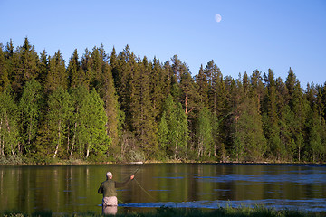 Image showing Fly Fishing