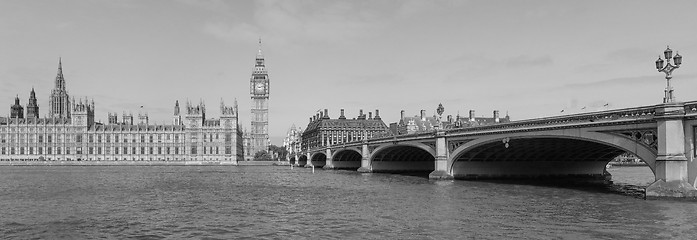 Image showing Black and white View of London