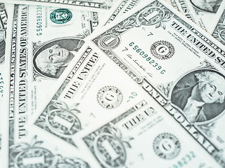 Image showing Dollar notes 1 Dollar