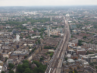 Image showing Aerial view of London