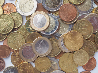 Image showing Euro coins