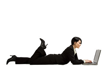 Image showing Working businesswoman