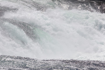 Image showing View to the biggest waterfalls of Europe in Schaffhausen, Switze