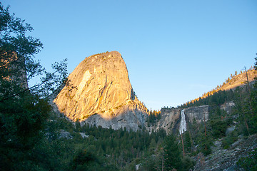 Image showing Sunset in Yosemite park