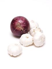 Image showing Garlic and Onion