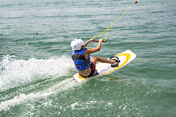 Image showing Young Wakeboarder