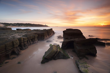 Image showing Sunrise Soldiers Point Norah Head