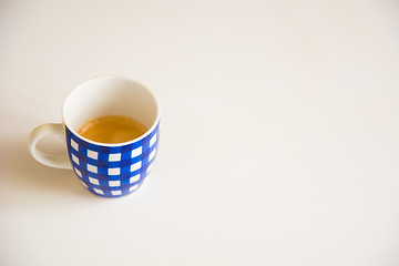 Image showing Blue Cup of coffee