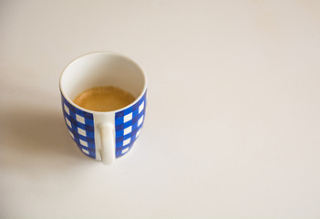 Image showing Blue Cup of coffee