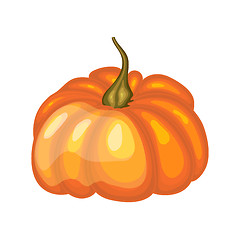 Image showing Glossy Orange Pumpkin