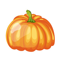 Image showing Glossy Orange Pumpkin