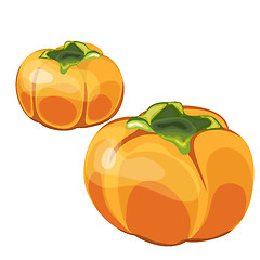 Image showing Set of Two Glossy Orange Permisson