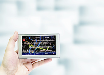 Image showing Gps in a man hand.