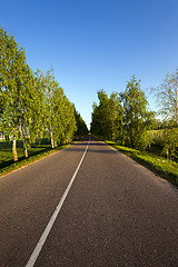 Image showing the asphalted road  