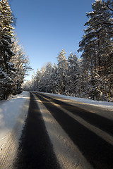 Image showing the winter road  